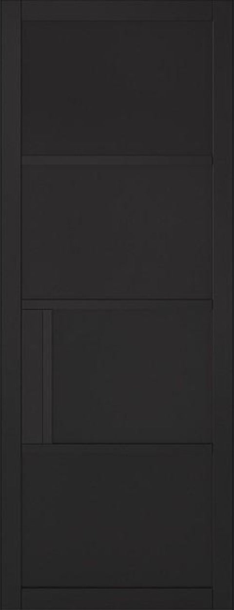 Antwerp 3 Panel Black Internal Door