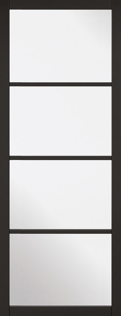 Eindhoven 1 light Grey Internal Door Clear Glass
