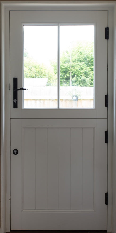Bespoke Timber Contemporary Glazed External Door & Frame With Sidelights - Supplied & Fitted