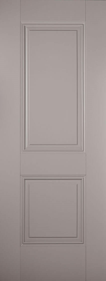 Vancouver Ash Grey Internal Door Prefinished Clear Glass