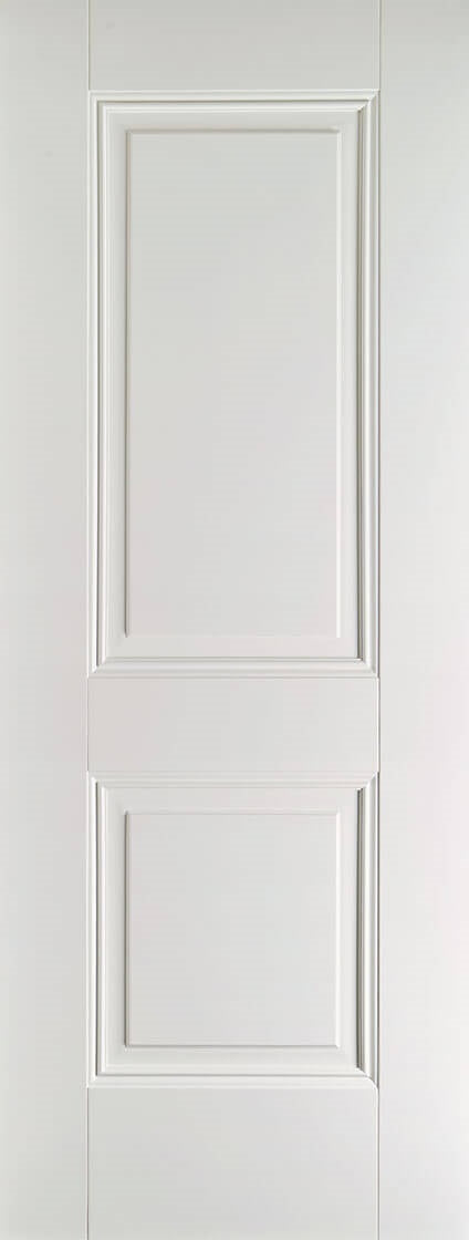 Shaker White Primed Fire Door With Clear Glass X