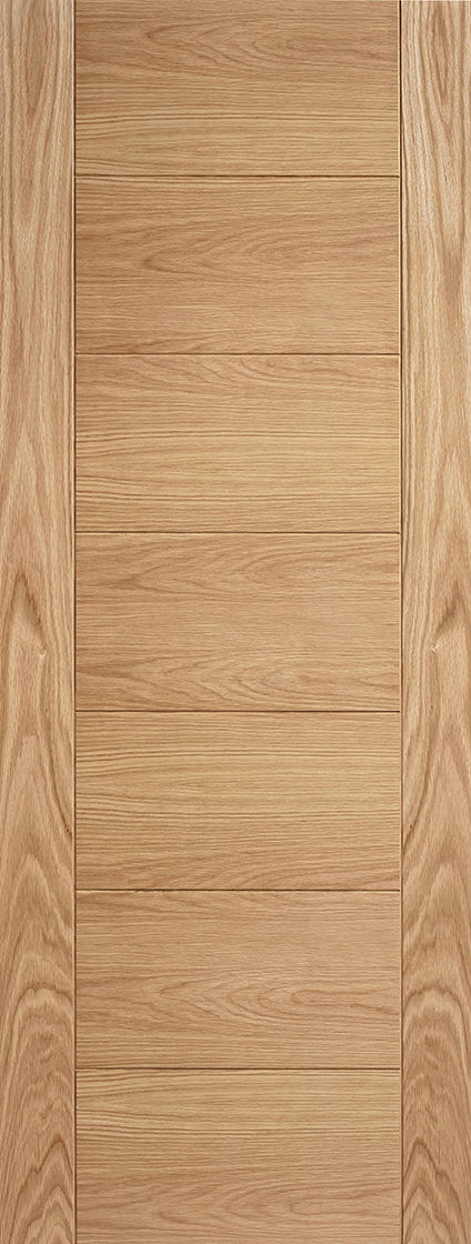 4 Panel Flat Panels Oak Unfinished Fire Door