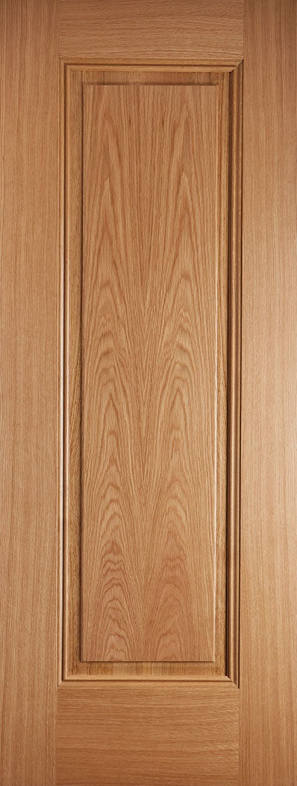 Malton Oak Fire Door With Clear Glass