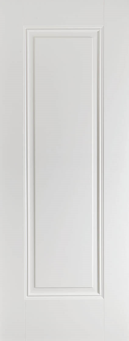 Pattern 10 White Primed Fire Door With Clear Glass x