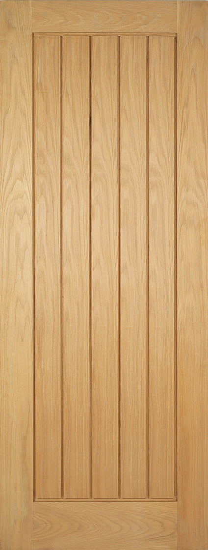 Malton Flat Panels Oak Internal Door Unfinished Unglazed