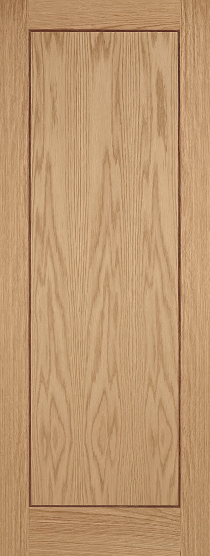Pattern 10 Shaker Oak Fire Door With Clear Glass X