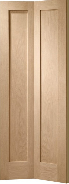 Pattern 10 Bi Fold Oak With Clear Glass X