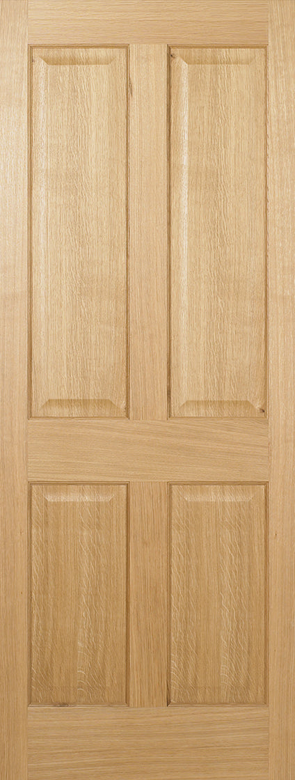 Malton Flat Panels Oak Internal Door Unfinished Unglazed