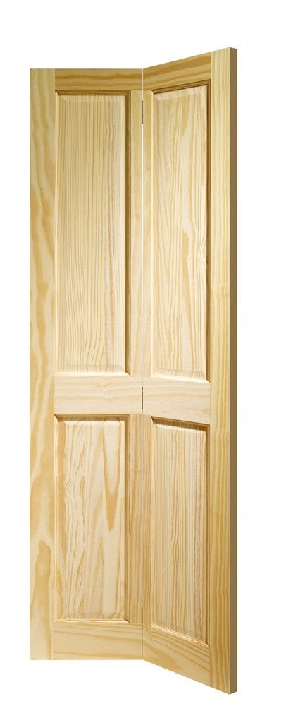 4 Panel Victorian Clear Pine Internal Door L