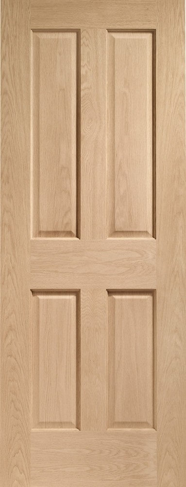 Mexicano Half Light -Oak prefinished Glazed Fire Door