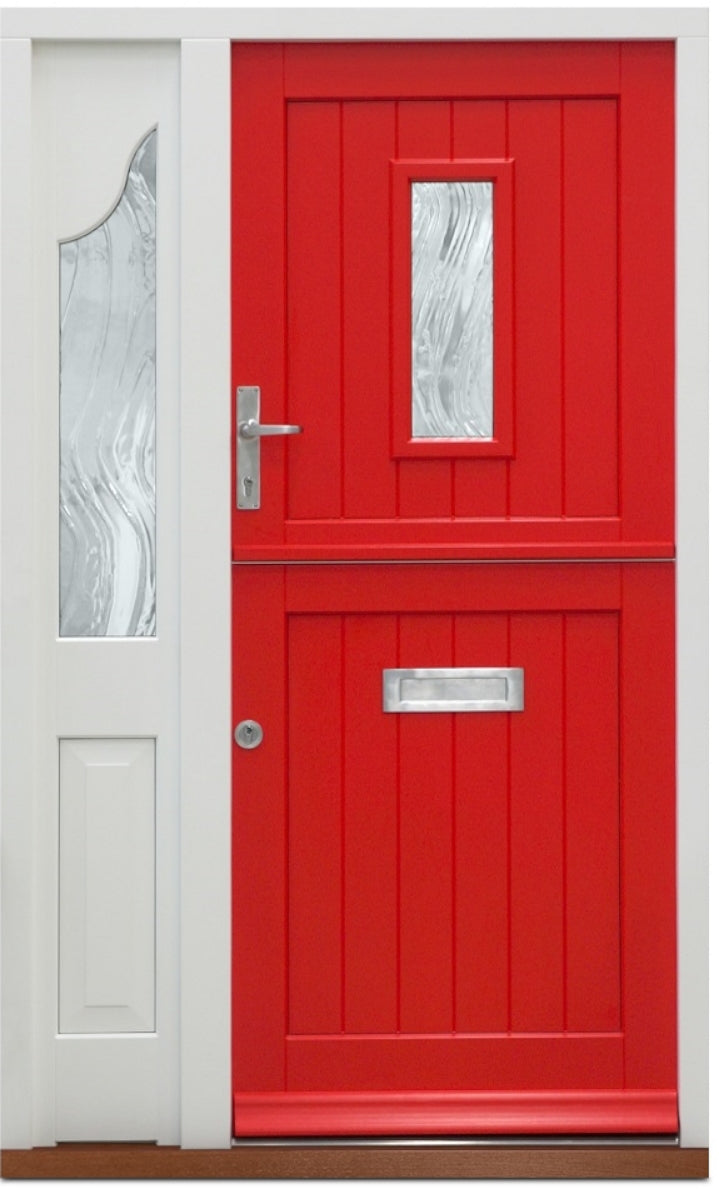 Bespoke timber hardwood stable front door and sidelight — supply & fit North London, NW London, Middlesex, Herts & Essex