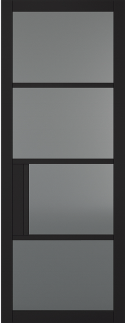 Black Chelsea Tinted glass internal door