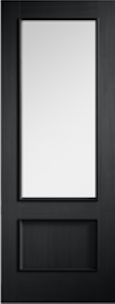 Black Murcia prefinished glazed internal Door