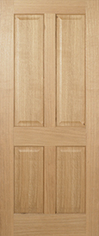 Regency 4 Panel Oak Internal Door Unfinished