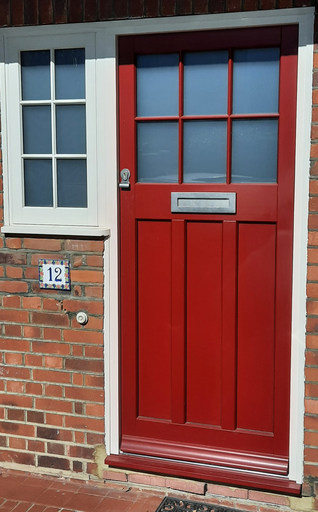 Bespoke Timber - 1930s Hardwood Front Door with Sidelight & Frame