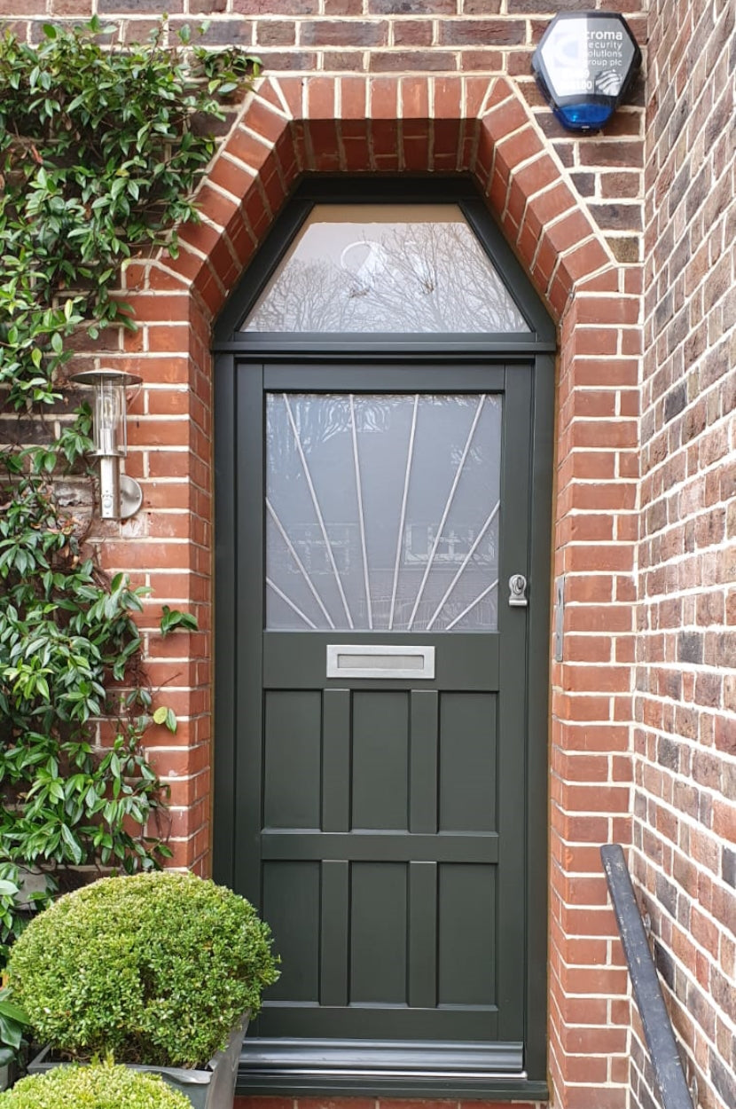Bespoke Timber –  Hardwood Front Door with leaded glass