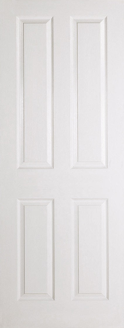 6 Panel Textured White Moulded Internal Door