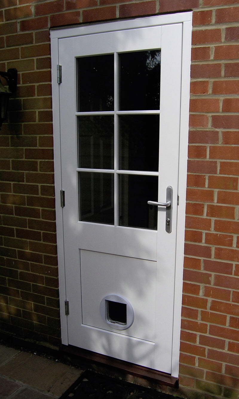 Bespoke Timber Glazed Back Door & Frame - 6 Glazed lights - Supplied & Fitted