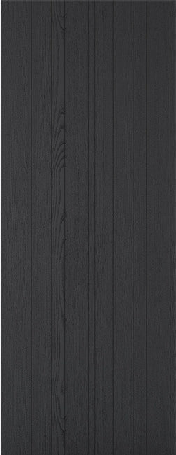 Grey Textured Vertical Panel Fire Door
