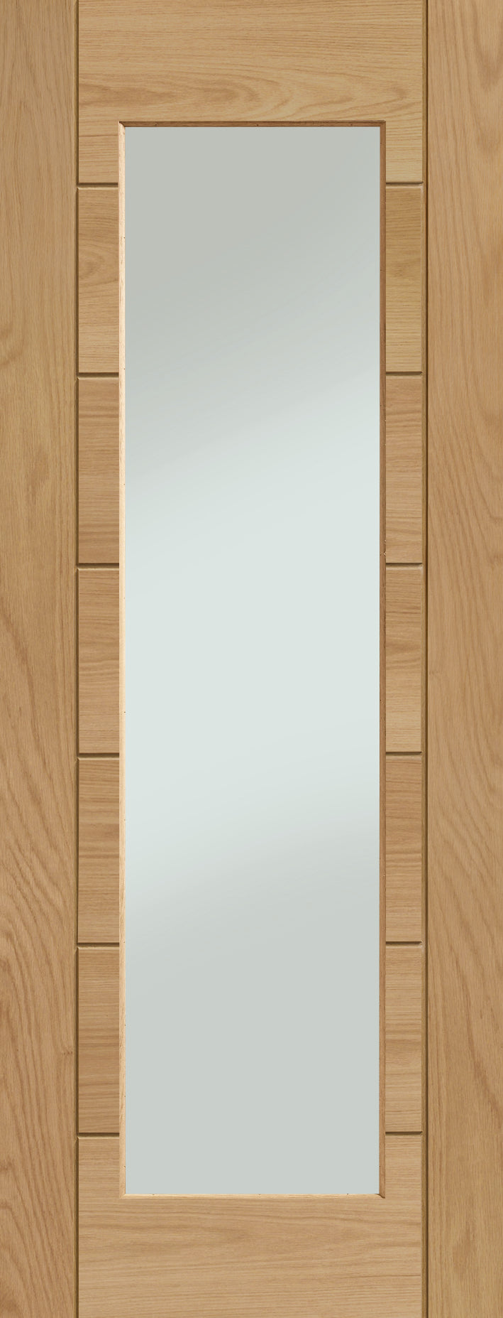 Palermo Essential Oak  light Internal Door Clear Glass