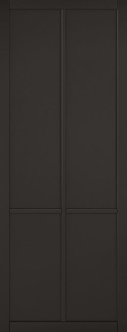 Apollo Chocolate Grey Internal Door Prefinished Clear Glass