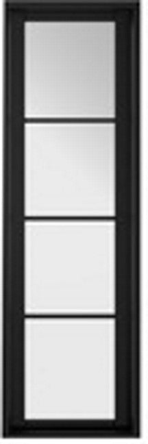 Lincoln Oak W6 Room Divider Unfinished Clear Glass