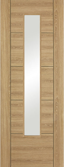Vancouver Oak laminate internal glazed door