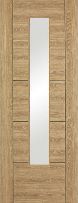 Vancouver Oak laminate internal glazed door