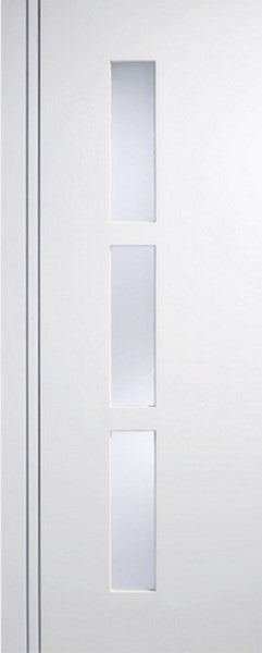 Sierra Blanco White preglazed internal door frosted glass