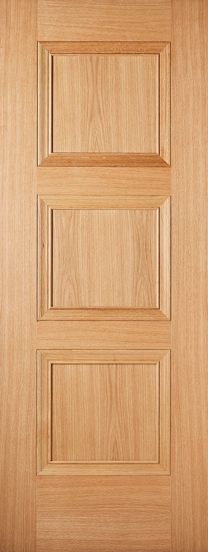 Pattern 10 Shaker Oak Fire Door With Clear Glass X