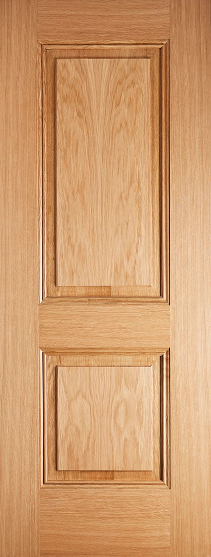 London 4 Panel Oak Unfinished Fire Door