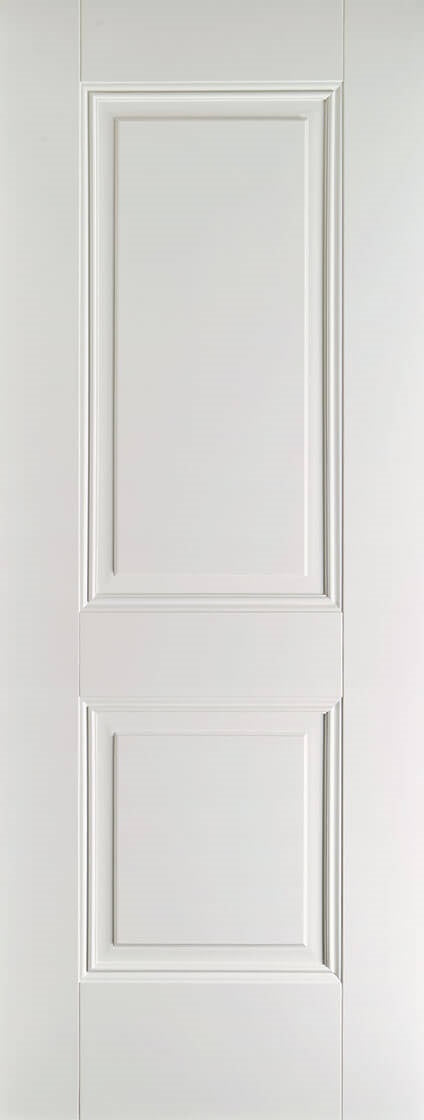 Pattern 10 White Primed Fire Door With Clear Glass x