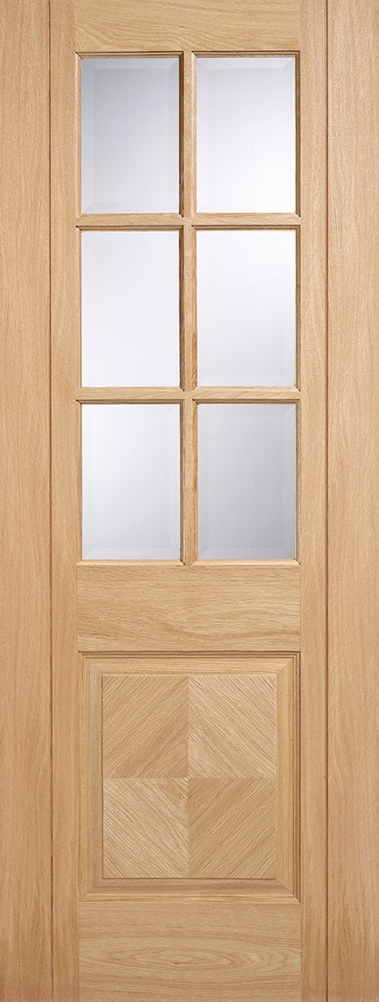 Barcelona preglazed internal oak door