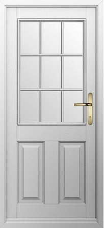 Beeston GB external half glazed composite doorset