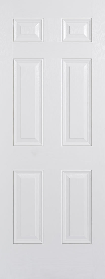 Malton External GRP Door Black Out White In Leaded Double Glazed