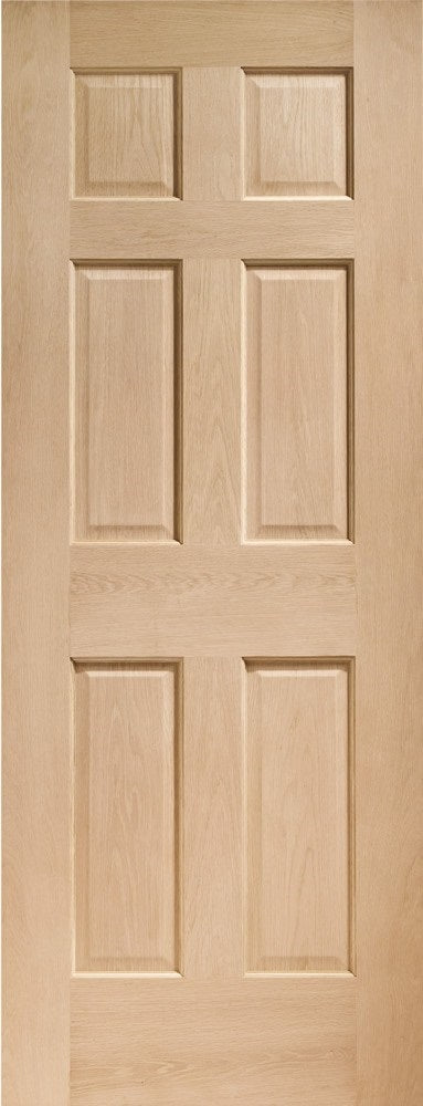 Colonial 6 panel oak fd30 internal  fire door  