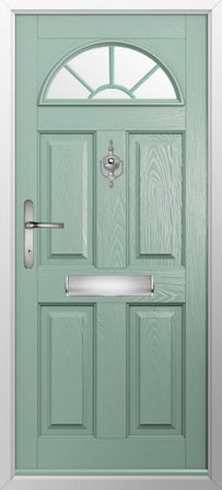 Sterling Glazed External Composite Door With Sidelight