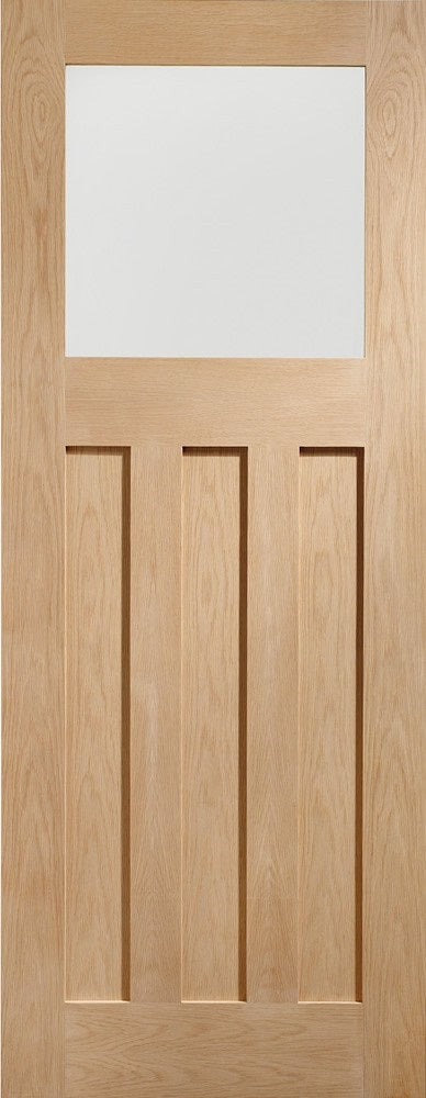 DX 1930 internal oak Door frosted glass prefinished