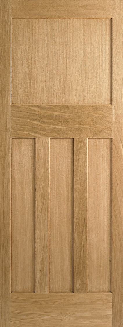 Shaker Oak 4 Light Fire door With Clear Glass X