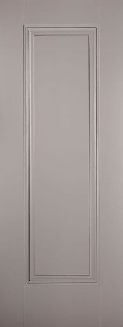 Vancouver Charcoal Black Prefinished Fire Door, Clear Glass