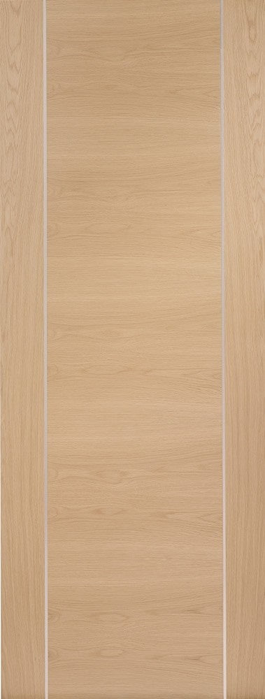 Salerno White Primed Fire Door With Clear Glass