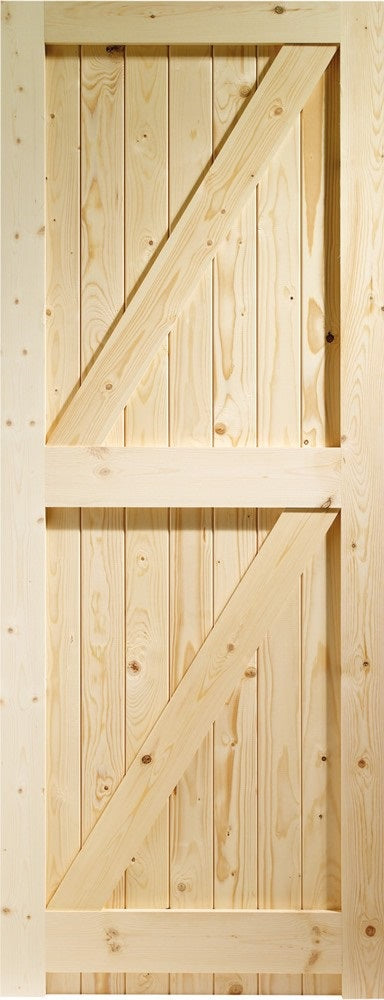 F L & B pine door.