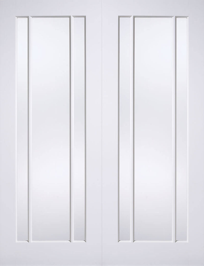 Pattern 10 Shaker White Primed Internal Door, Obscure Glass X