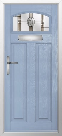 External Composite door with two glazed sidelights