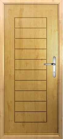 Palermo, bespoke solidor, external Oak Composite doorset