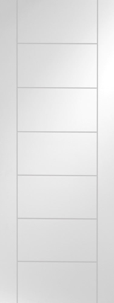 6 Panel Smooth White Moulded fd30 Fire Door