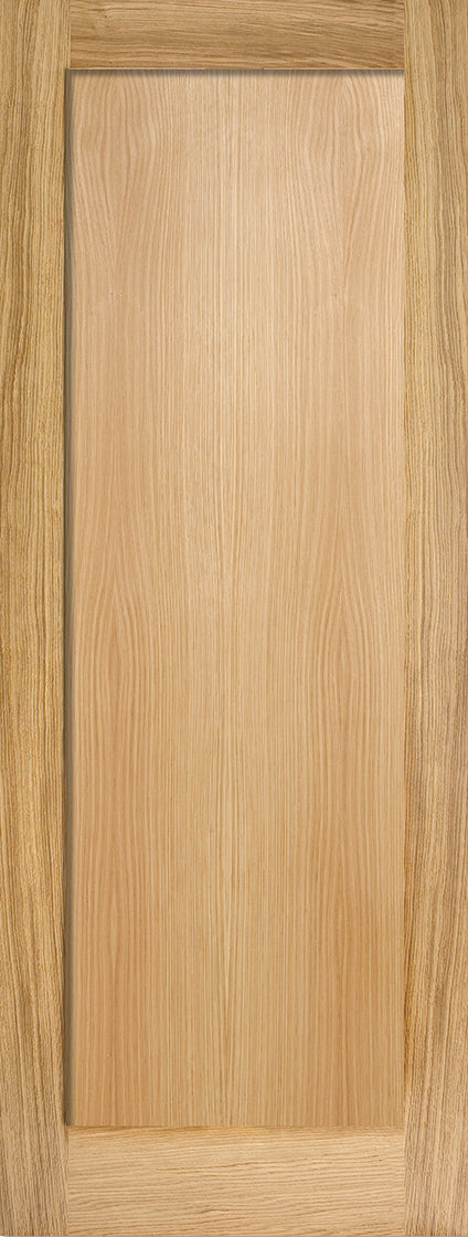 Pattern 10 1 panel oak internal door, unfinished.
