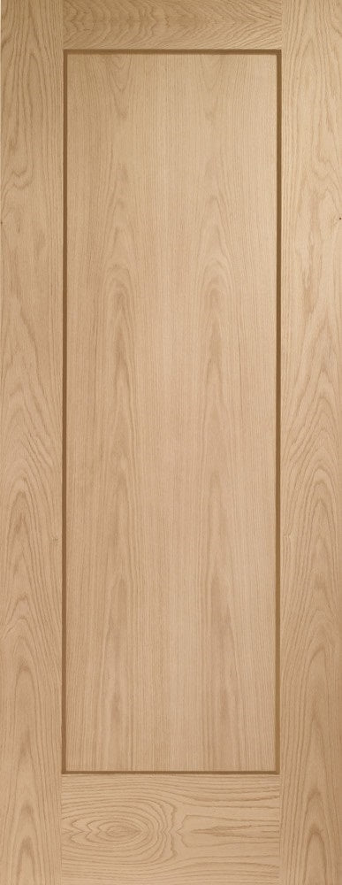 Malton Pre Finished Oak Internal Door With Clear Bevelled Glass x