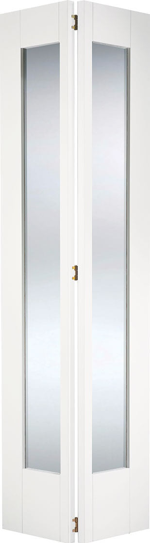 Pattern 10 white primed Internal bifold door.
