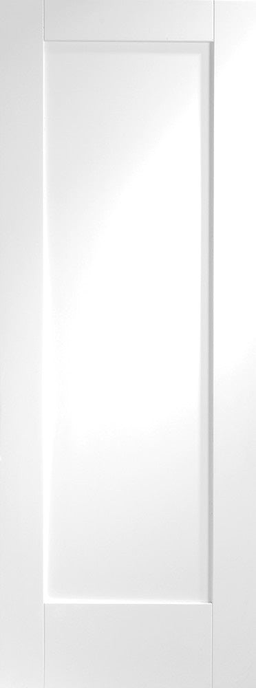 Forli White Internal Door Prefinished Clear Glass